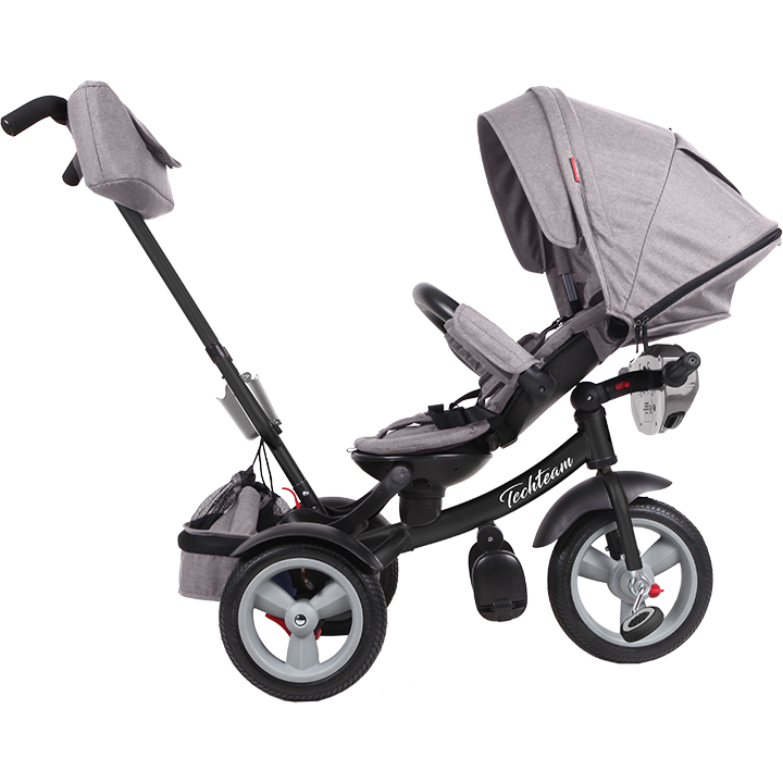 картинка Детский трехколесный велосипед Tech Team Luxury (серый) | велосалон Драйв г. Липецк